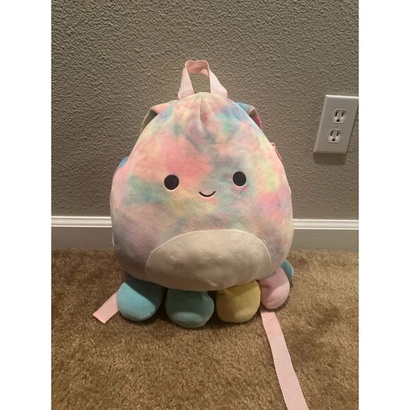 NWOT Squishmallows 12" Colorful Opal the Octopus Backpack - Picture 1 of 10
